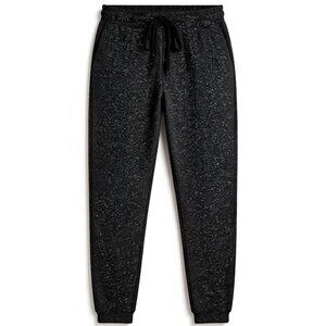 Cuddl Duds Heather Black Brushed Fleece Joggers Pull On Drawstring Size 1X